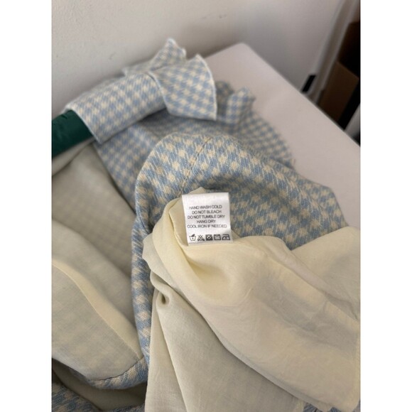 MAJORELLE TEDDY DRESS BABY BLUE CHECK medium - Picture 7 of 8